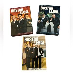 Boston Legal DVD's Seasons one, two, and three Entertainment Attorney 1, 2, 3